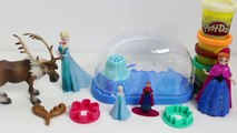 FROZEN PLAY DOH Sparkle Snow Dome Playset Frozen Videos Frozen Toys Disney Princess Dolls