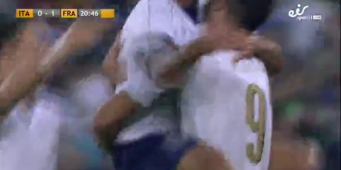 Graziano Pelle  Goal - Italy 1-1  France - 01-09-2016