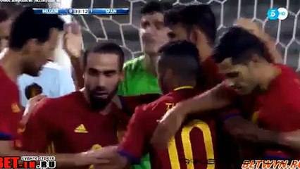 0-1 David Silva Goal HD - Belgium vs Spain - 01.08.2016 HD
