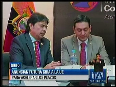 Anuncian futura gira a la UE para acelerar los plazos