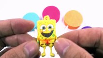 SpongeBob TOYS EGGS!!!!- Play-DOh KINDER Peppa Pig Español surprise eggs DISNEY GAMES 2016