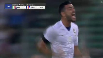 1-1 Graziano Pelle Goal - Italy vs France 1-1 (Friendly Match) 01/09/2016 HD