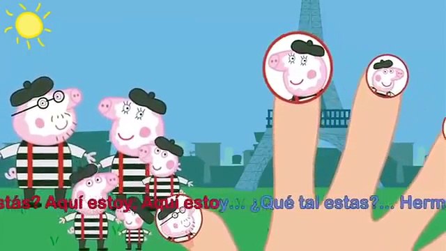 Peppa pig en Español Makeup Peppa Pig English George Crying, Finger Family Nursery Rhymes