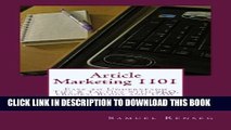 [PDF] Article Marketing 1101: Easy to Understand Tips and Tactics with SEO, eBooks, Blogs and UAW