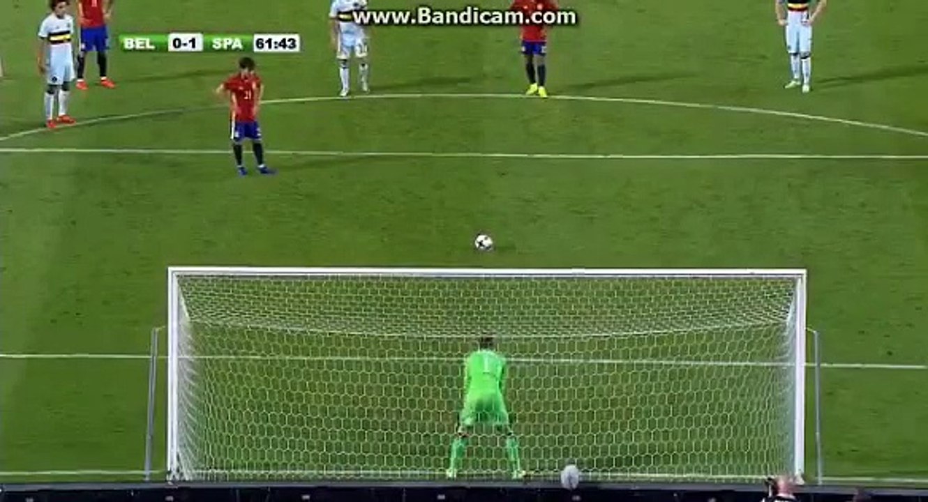 David Silva Penlaty Goal - Belgium 0-2 Spain - Friendly Match 01 08 2016