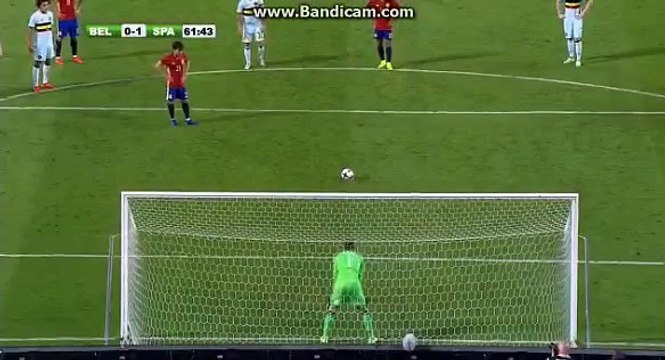 David Silva Penlaty Goal - Belgium 0-2 Spain - Friendly Match 01 08 2016