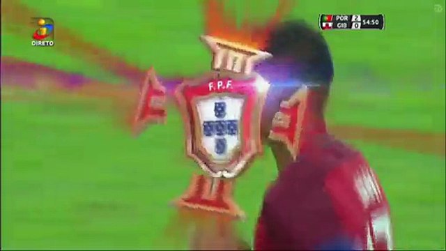 2-0 Nani Second Goal HD - Portugal vs Gibraltar - Friendly 01.09.2016 HD