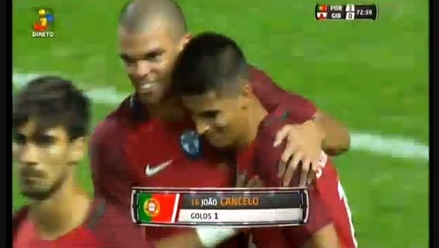 Joao Cancelo SUPER GOAL - Portugal 3-0	Gibraltar 01.09.2016 HD