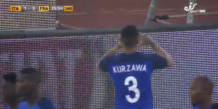 Layvin Kurzawa Goal - Italy 1-3 France - 01-09-2016