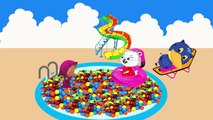 masha trucks pool #Pappa Cat Dora and Masha eat candy MM Finger Family Nursery Rhymes Lyrics Parody