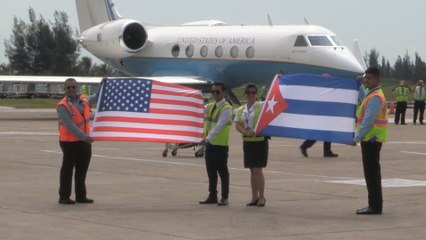 Felicidad caribeña por aterrizaje del primer vuelo entre EE.UU. y Cuba desde 1961