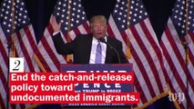 10 things Donald Trump says he'll do about immigration