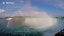 Stunning rainbow over Niagara Falls