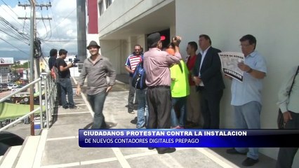 Protestan contra la instalacion de nuevos contadores digitales
