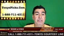Iowa Hawkeyes vs. Miami Ohio Red Hawks Free Pick Prediction NCAA College Football Odds Preview 9/3/2016