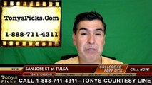 Tulsa Golden Hurricane vs. San Jose St Spartans Free Pick Prediction NCAA College Football Odds Preview 9/3/2016
