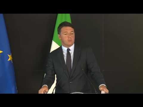 Maranello (MO) - La conferenza stampa di Renzi e Merkel (31.08.16)