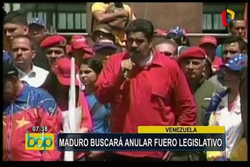 Venezuela: Maduro amenaza con levantar inmunidad parlamentaria