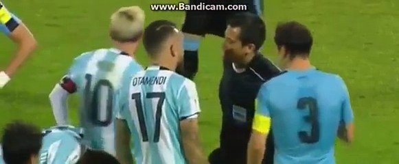 Paulo Dybala in tears after red card - Argentina vs Uruguay