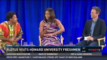 First lady visits Howard University students