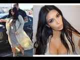Kim Kardashian's Baby Bump & CLEAVAGE On Full Display
