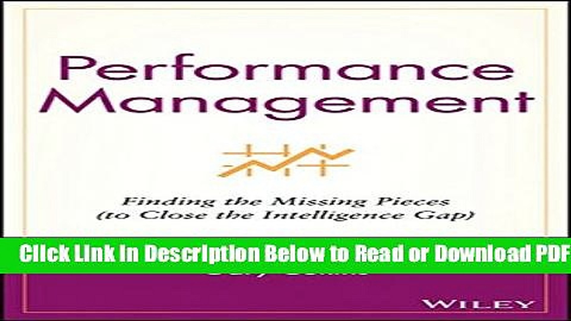 Get] Performance Management: Finding the Missing Pieces (to Close the Intelligence  Gap) Free New - video dailymotion