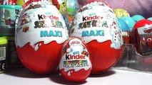 HUEVOS SORPRESA GIGANTES KINDER Y UN KINDER MAGIC EDICIÓN NAVIDAD 2013. SURPRISE EGG CHRISTMAS