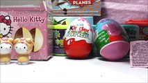 4 HUEVOS SORPRESA, PEPPA PIG, 2X HELLO KITTY Y MAGIC KINDER NATOONS. COLECCIÓN 2013. SURPRISE EGG