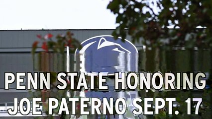 Penn State Will Honor Joe Paterno In Pregame Ceremony - YouTube