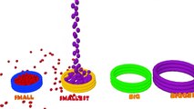 Learn Colors and Sizes With Color 3D Ball Pit Show, Learn Colors With Rings, Kids Learning videos