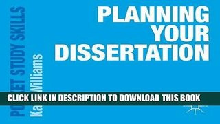 New Book Planning Your Dissertation (Pocket Study Skills)