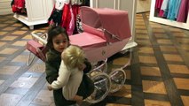Baby doll stroller /Cute Little Girl Doing Shopping / Toys