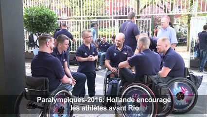 Paralympiques-2016: Hollande encourage les athlètes avant Rio
