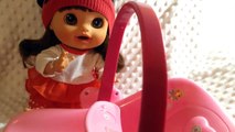 Rosies OOTD and Baby Alive Real Surprises Doll in the New Car Seat