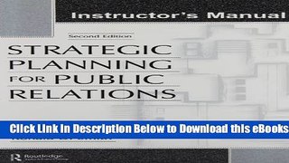 [Reads] Strategic Planning for Public Relations Free Books