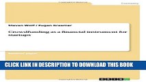 [PDF] Crowdfunding as a financial instrument for startups Full Online