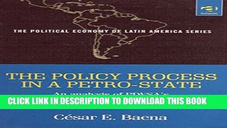 [PDF] The Policy Process in a Petro-State: An Analysis of Pdvsa s (Petroleos De Venezuela Sa S)