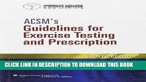 New Book ACSM s Guidelines for Exercise Testing and Prescription