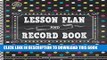 Collection Book Chalkboard Brights Lesson Plan and Record Book