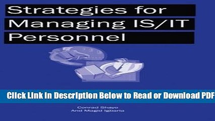 [Get] Strategies for Managing IS/IT Personnel Popular Online