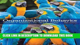 New Book Organizational Behavior (16th Edition)