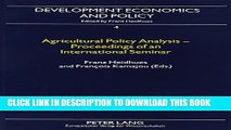 [PDF] Agricultural Policy Analysis: Proceedings of an International Seminar (Heidelberger Studien