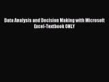 [PDF] Data Analysis and Decision Making with Microsoft Excel-Textbook ONLY Popular Colection