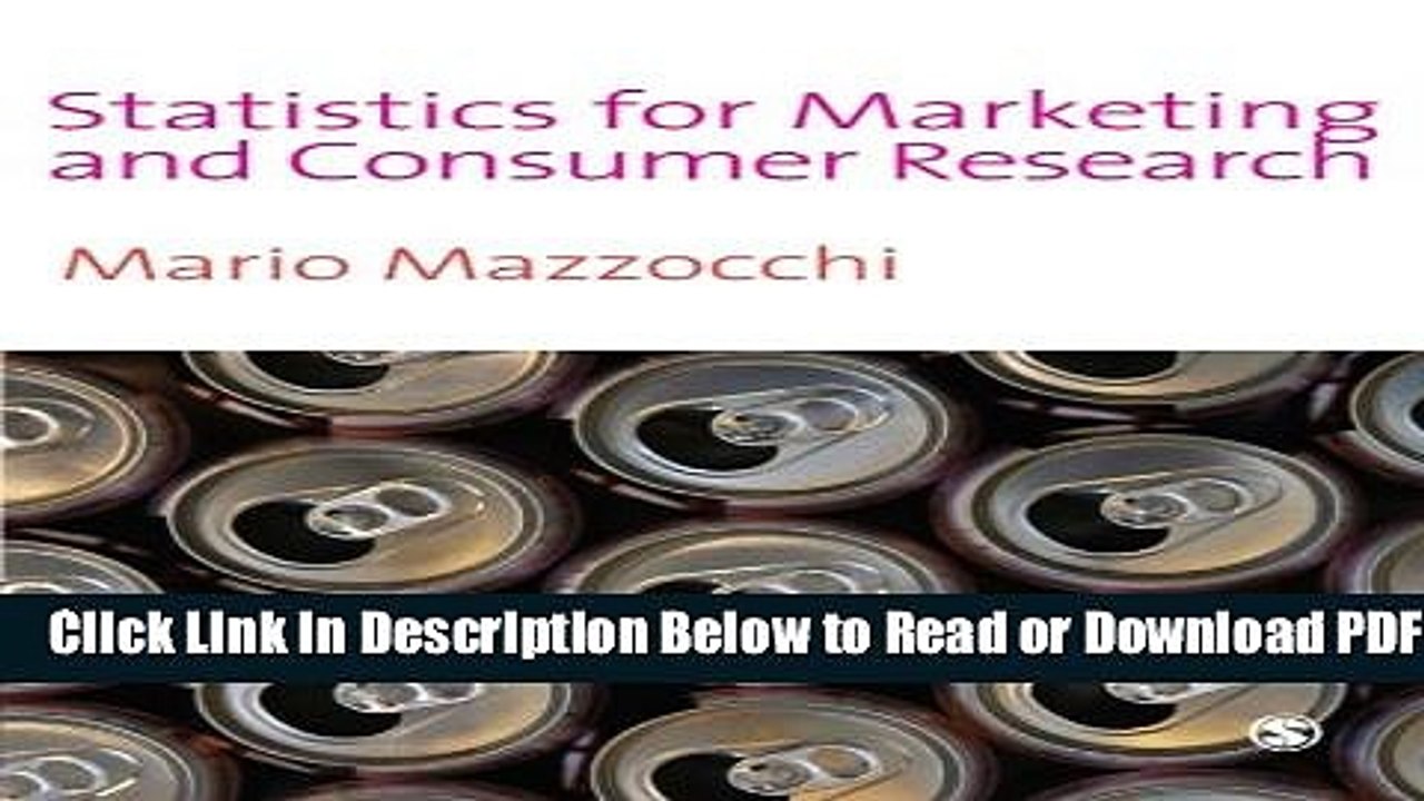 [Get] Statistics for Marketing and Consumer Research Popular New