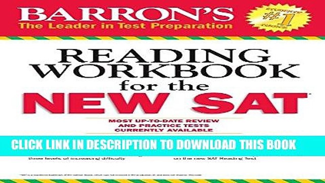 [PDF] Barron s Reading Workbook for the NEW SAT (Critical Reading Workbook for the Sat) Popular