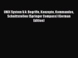 [PDF] UNIX System V.4: Begriffe Konzepte Kommandos Schnittstellen (Springer Compass) (German