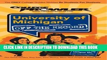 Collection Book University of Michigan: College Prowler Guide (College Prowler: University of