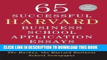 Collection Book 65 Successful Harvard Business School Application Essays, Second Edition: With