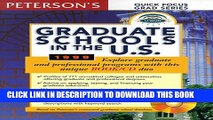 New Book Peterson s Graduate Schools in the U.S. 1999