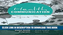 [Read] Health Communication: Strategies for Developing Global Health Programs Ebook Free